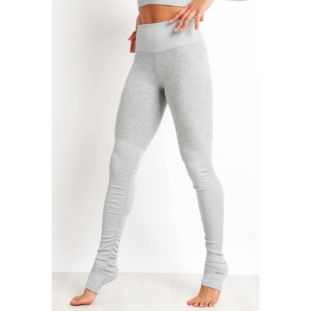 Alo Yoga High Waisted Alosoft Goddess Legging- Zinc Gray Size L